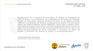 COMUNICADO OFICIAL